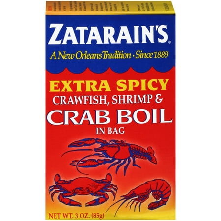 (2 Pack) Zatarain's Crawfish Shrimp & Crab Boil Extra Spicy Seasoning In Bag, 3 (Best Spicy Crawfish Boil Recipe)