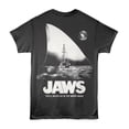 thumbnail image 3 of Jaws Huge Shark Fin Men's T Shirt (Charcoal, AdultS), 3 of 3