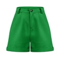 thumbnail image 6 of WAYUTE Shorts for Women Plus Size Active Hiking Workout Solid Color Cozy Short Pants with Pockets Casual Loose Fit Summer Dailywear, 6 of 6