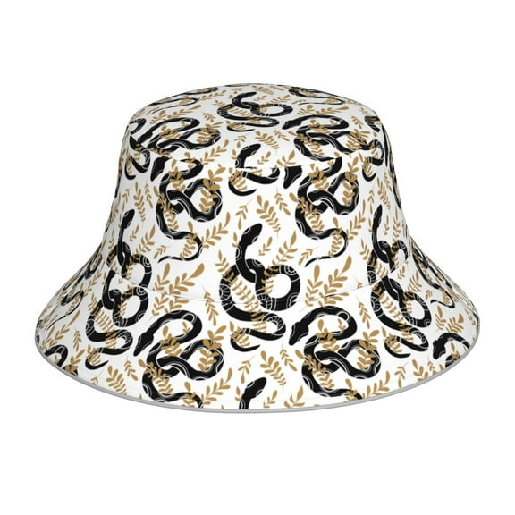 Balery Snake Sun Hats for Men Women Bucket Hat UPF 50  Buckey Hat Boonie Hat Foldable UV Protection Hiking Beach Fishing Summer