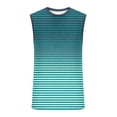 thumbnail image 4 of FRSASU Men's Gradient Athletic Tank Tops Pullover Loose Crewneck Casual Sleeveless Summer Bodybuilding Muscle Tee Shirts Mint Green, 4 of 5