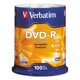 thumbnail image 1 of DVD-R Verbatim 4.7GB 16x Paquete de 100 Discos en Spindle Plateado, 1 of 2