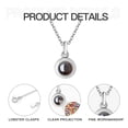 thumbnail image 5 of Hello Kitty Projection Necklace For Women, Personalized Pendant With Cartoon Picture Inside, Gift For Girlfriend, Wife, Mom, And Family Members Silver, 5 of 5