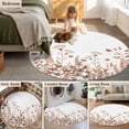 thumbnail image 5 of Round Rug 3.3Ft Washable Non-Slip, Spring Floral Circle Area Rugs for Living Room Bedroom, Watercolor Elegant Pastoral Flowers Indoor Floor Mats Carpet Runner for Home Decor Aesthetic, 5 of 8