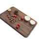 thumbnail image 4 of Bearachild Bandeja de almacenamiento para servir pasteles de madera, bandeja de té, pastelería, tabla de queso, frutas de madera, platos para Mostrada dos 13*13*1.5 cm, 4 of 6