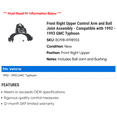 thumbnail image 2 of Front Right Upper Control Arm and Ball Joint Assembly - Compatible with 1992 - 1993 GMC Typhoon, 2 of 2