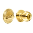 thumbnail image 2 of Combo Pomo Bola Y Cerrojo Doble Tubular Lock Latón Brillante 14CB, 2 of 4