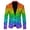 A-Blue775, variant on Mens Glitter Sequin Single Blazers Slim Fit Party Club Wear Suit Jacket