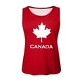 thumbnail image 4 of Hpapadks Tank Tops for Women Canada Day Print Sleeveless Shirt Tops Crew Neck Basic Tanks Camisole Tops for Women Red XXL, 4 of 4