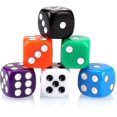 thumbnail image 4 of 30x Dice 6 Sided 16mm 6 Colours Spot Dice Set For Dice Games, 4 of 4