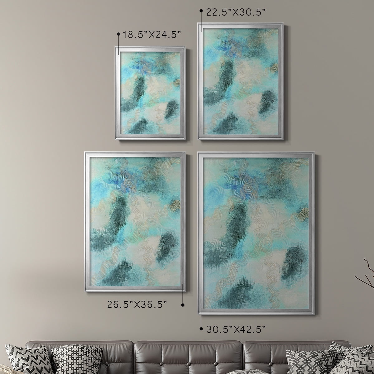 Blue Shift II Premium Framed Print, in Gold, Black, or Silver - Ready to Hang