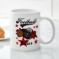 thumbnail image 3 of CafePress - Football Star Mug - 11 oz Ceramic Mug - Novelty Coffee Tea Cup, 3 of 4