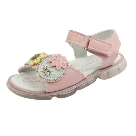 

Yinguo Kids Girls Cute LED Princess Shoes Soft Sandals