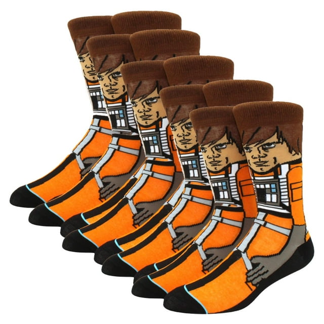 Calcetines Luxe Skywalker SockStarWar10 5 Par 6.5-10.5US Luxe Skywalker Calcetines Tubo Medio Algodón.