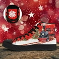 thumbnail image 2 of Coolcustomize Men's Plus Size High-Top Sneakers with Christmas Train & Snowy Print, Lace-Up Casual Shoes Suitable for Daily Walking, Outdoor Travel & Holiday Parties - Christmas Gift for Women, 2 of 9
