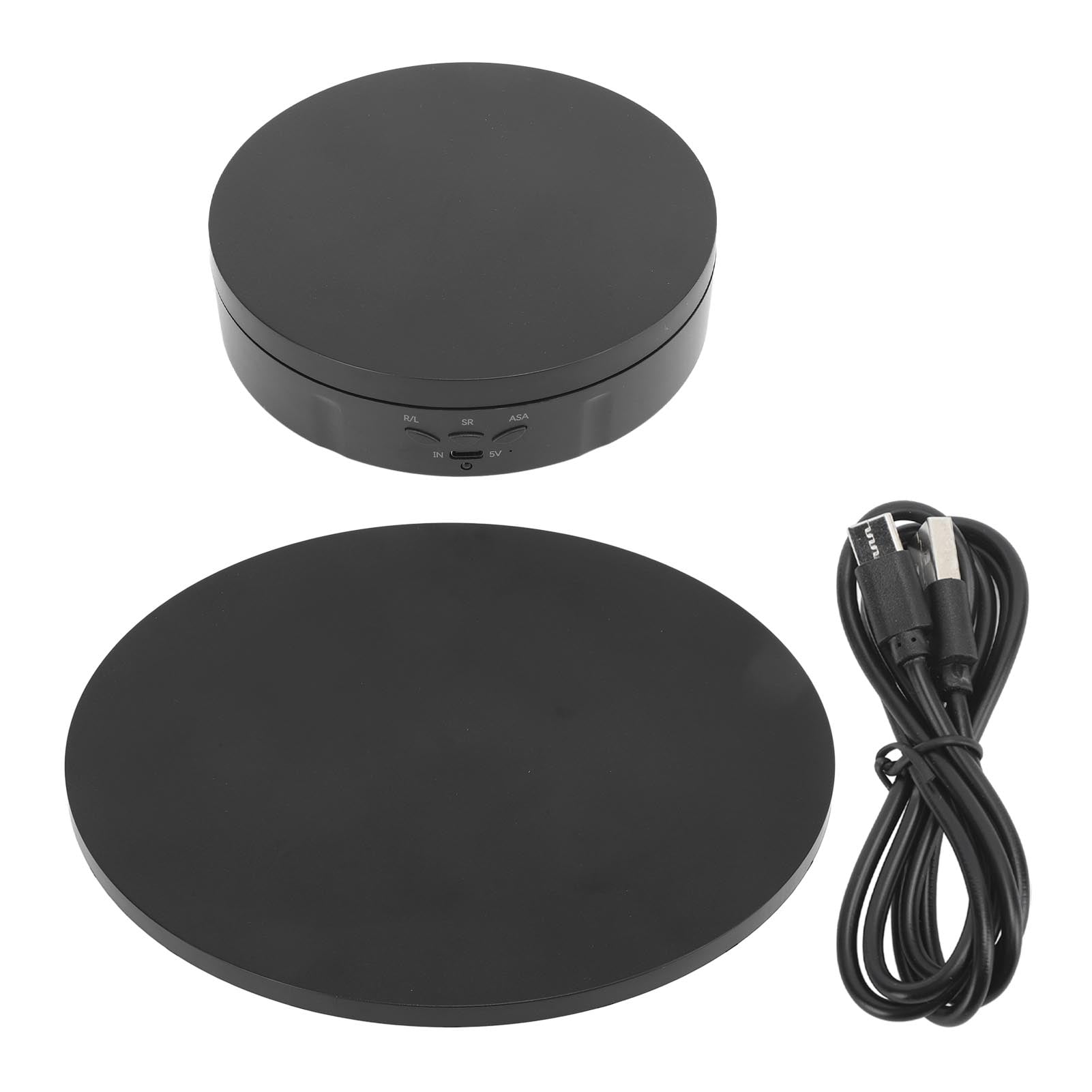 Rotating Display Turntable, 2 In 1 Display Turntable Stable USB Plug In