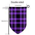 thumbnail image 7 of Wukai Purple Buffalo Plaid Print Garden Flag 12.5x18 Inch Double Sided Sun-resistant Rain-resistant, Wrinkle-resistant Colorfast(Only Flag), 7 of 7