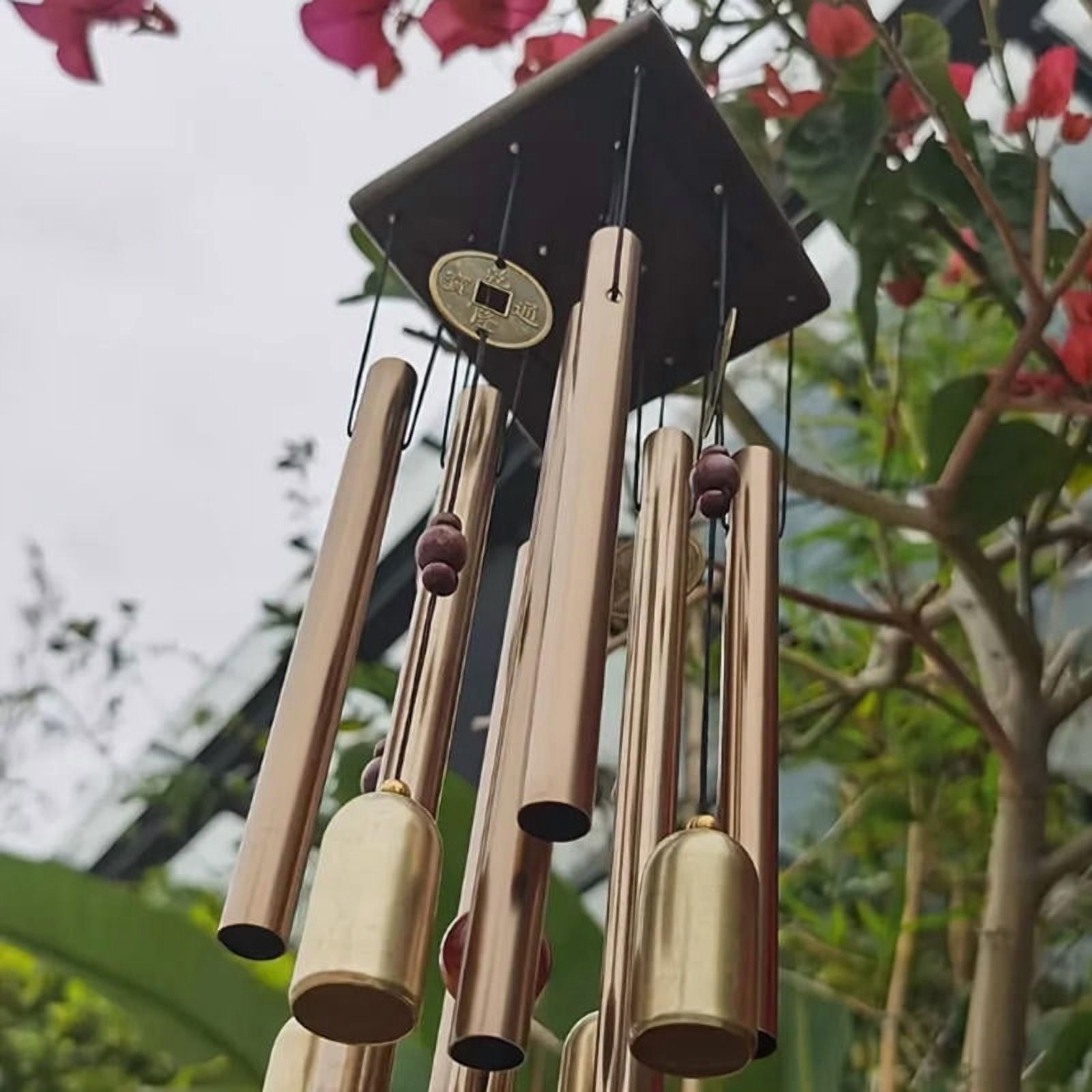 8 Pipe 4 Pencil Bell Wind Chimes for Positive Energy for Balcony Bedroom with Sweet Sound | 24 Inch Long