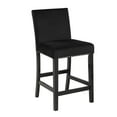 thumbnail image 2 of New Classic Furniture Celeste 39.5" Wood Counter Chair in Black (Set of 2), 2 of 6