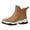 Khaki, variant on Men'S Casual Outdoor Waterproof Short Rubber Booties Short Shaft Rubber Booties For Men Women's Drawstring Elastic Mouth Rain Shoes Rubber Shoes Midsole Slip Oil Chef Shoes