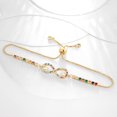 thumbnail image 2 of Fasjewly 14K Gold Plated Heart Bracelet,Adjustable Infinity Bracelet Link Jewlery Gifts for Women, 2 of 7
