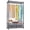 Dark Grey, variant on M MZG Heavy-Duty Rolling Clothes Rack, With Double Rods and Side Hooks, Freestanding Wardrobe, Metal Portable Hanger,Capacity 1050LB,17.7” D X 47.2” W X 83.6” H, Black