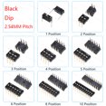 thumbnail image 3 of 5/10 piezas de interruptores de palanca deslizantes de paso de 1,27 mm/2,54 mm, DIP/Smd/ángulo recto, doble fila, 1/2/3/4/5/6/8/10/12 posiciones/bits/vías/canales/pins, 3 of 5