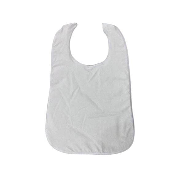 Bavoir d'Alimentation Imperméable pour Adulte avec Bretelles Ajustables et Fermeture à Double Boucle pour Soins aux Aînés et Réadaptation 29,53 Po x 17,72 Po