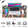 thumbnail image 5 of Long Mouse Pads for Desk,Pioneer Flower Floral Print Pattern Desk Mats on Top Of Desks, Desk Mouse Pad Extra Large with 3mm Non-Slip Base and Stitched Edge for Gaming,Office,Work,Home 31.5"x15.7", 5 of 6