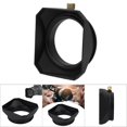 thumbnail image 1 of KIMISS Lens Hood, Square Lens Hood Shade Accessory for Mirrorless Cameras Digital Video Camera Lens Filter Lens, 1 of 8