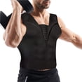 thumbnail image 4 of Soidarity Chaleco de corsé de entrenamiento de cintura para hombres para pérdida de peso Faja corporal de neopreno caliente con camiseta sin mangas con Ropa Deportiva, Zapatos negro SG Soidarity OD014640-02, 4 of 6