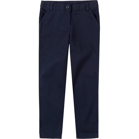 IZOD Girls School Uniform Stretch Twill Skinny Pants 4 Navy