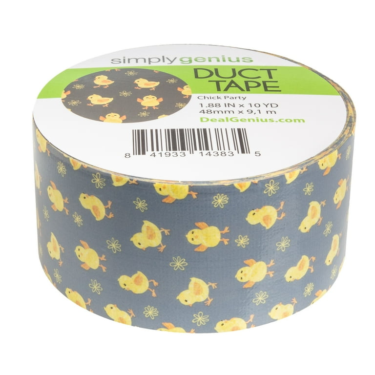 Simply Genius Craft Duct Tape Roll with Colors and Patterns, Pretty Feathers