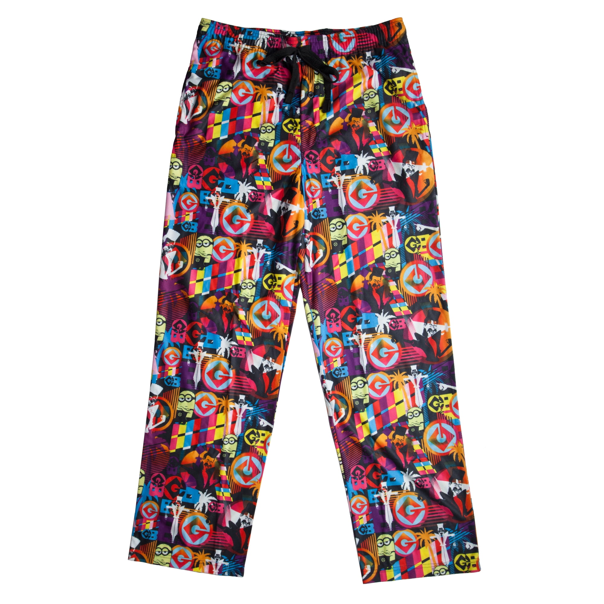 Despicable Me Big Men's 80s Inspired All Over Print Minion Pajama ...