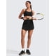 thumbnail image 3 of Falda CRZ YOGA de Cintura Alta con Abertura Lateral para Tenis Negra M, 3 of 6