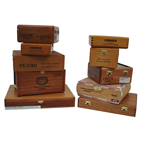 Generic Elegant Wooden Empty Cigar Boxes For Home Decor Great Gift 10 Pack Walmart Com Walmart Com