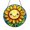 Acrylic 3.5 Inch, variant on Sunflower DIY Glass Pattern, Floral Suncatcher Template for Crafters and Bright Home Craft Decor