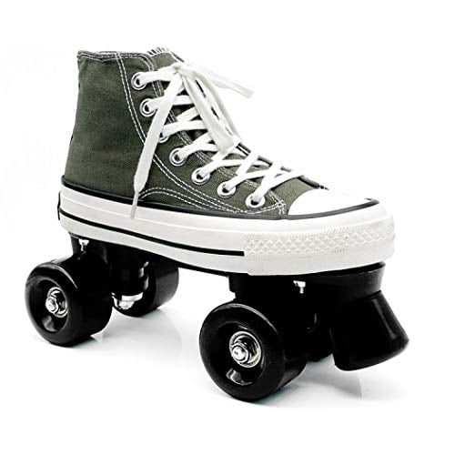 Uitvoerder cruise Overredend Gets Women's Roller Skates Light Up Wheels, Canvas Adjustable Double Row Roller  Skates Shiny Derby Skates Illuminating for Teens and Youth (Olive Greene  Without Light,5) - Walmart.com