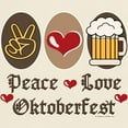 thumbnail image 3 of CafePress - Peace Love Oktoberfest Light T Shirt - Men's Classic Graphic T-Shirt, 3 of 4