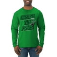 thumbnail image 2 of Wild Bobby Grease the Poles Broad Street Philadelphia Football Sports Men Long Sleeve Shirt, Kelly, Small, 2 of 5
