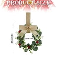 thumbnail image 3 of Mini Farmhouse Greenery Wreath for Cabinet and Front Door, Small Indoor Decorative Spring Wreath for Kitchen, Window and Home Decor, 3 of 7