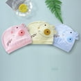 thumbnail image 4 of 2Pcs Infant Hat Breathable All Matched Cotton Cartoon Comfortable Newborn Beanie Baby Accessories, 4 of 8