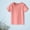 Red, variant on Dyfzdhu Toddler Girl Solid Color T-shirt Knitted Striped Round Neck Short Sleeve 1-7Y