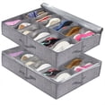 thumbnail image 3 of Bolsa de almacenamiento para zapatos con ventana transparente, organizador de zapatos con 10 compartimentos para debajo de la cama., 3 of 5
