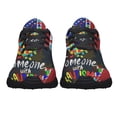 thumbnail image 5 of Love Autism Shoes Sneakers for Women Men Black Size 11, 5 of 7