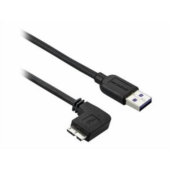 StarTech.com 2m 6 ft Slim Micro USB 3.0 Cable - USB 3.0 A to Left-Angle Micro USB - USB 3.1 Gen 1 (5 Gbps)