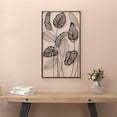 thumbnail image 1 of Luxen Home Metal Framed Vertical Leaf Wall Decor, 1 of 1