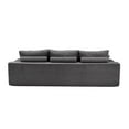 thumbnail image 3 of Newest 110" L-Shaped Sectional Sofa, Full-Compression 3-Seater Cloud Couch with Chaise, No Assembly Required Sofa for Living Room, Ultra-Soft Deep Seat Modular Sofa(Corduroy, Grey), 3 of 7