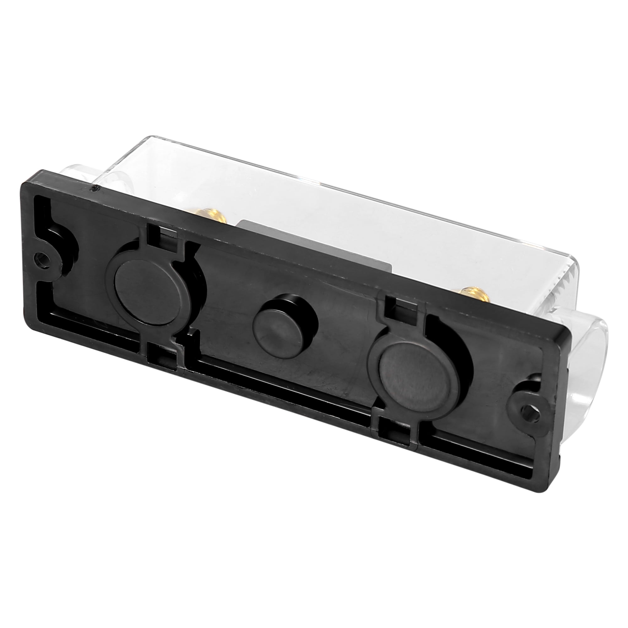 4pcs 0/2/4 Gauge Inline ANL Fuse Holder Clear Black Fuse Block with 300A Fuse
