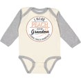 thumbnail image 3 of Inktastic I Wear Peach for my Grandma - Uterine Cancer Awareness Boys or Girls Long Sleeve Baby Bodysuit, 3 of 5